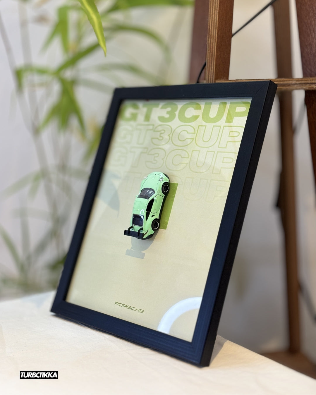 Porsche 911 GT3 CUP (992) Green Framed - Wall Decor