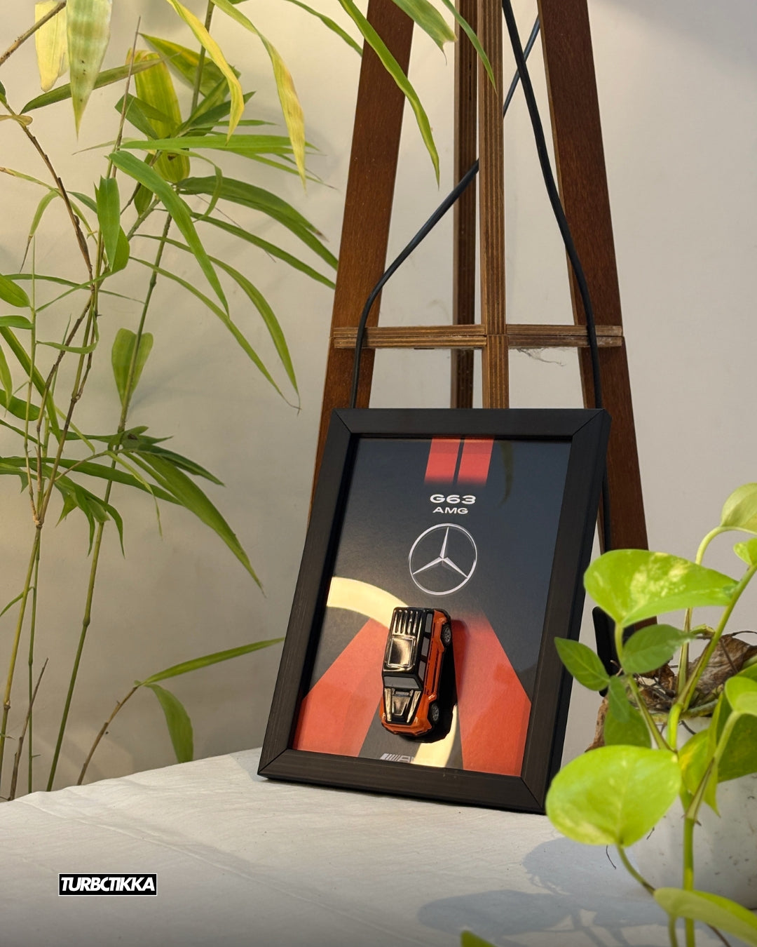 G-Wagon (replica) Orange & Black Framed - Wall Art