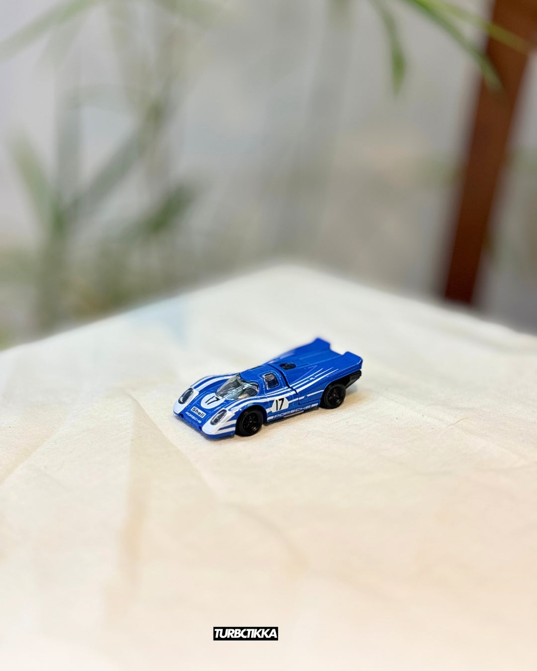 Porsche 917 (Blue&White) Framed - Wall Decor