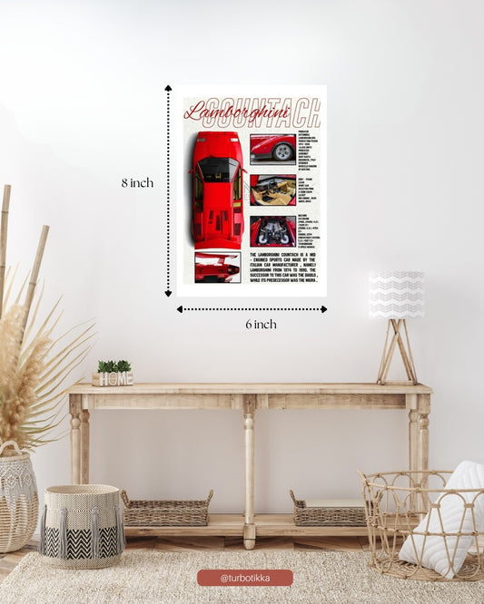 Lamborghini Countach - Wall Poster