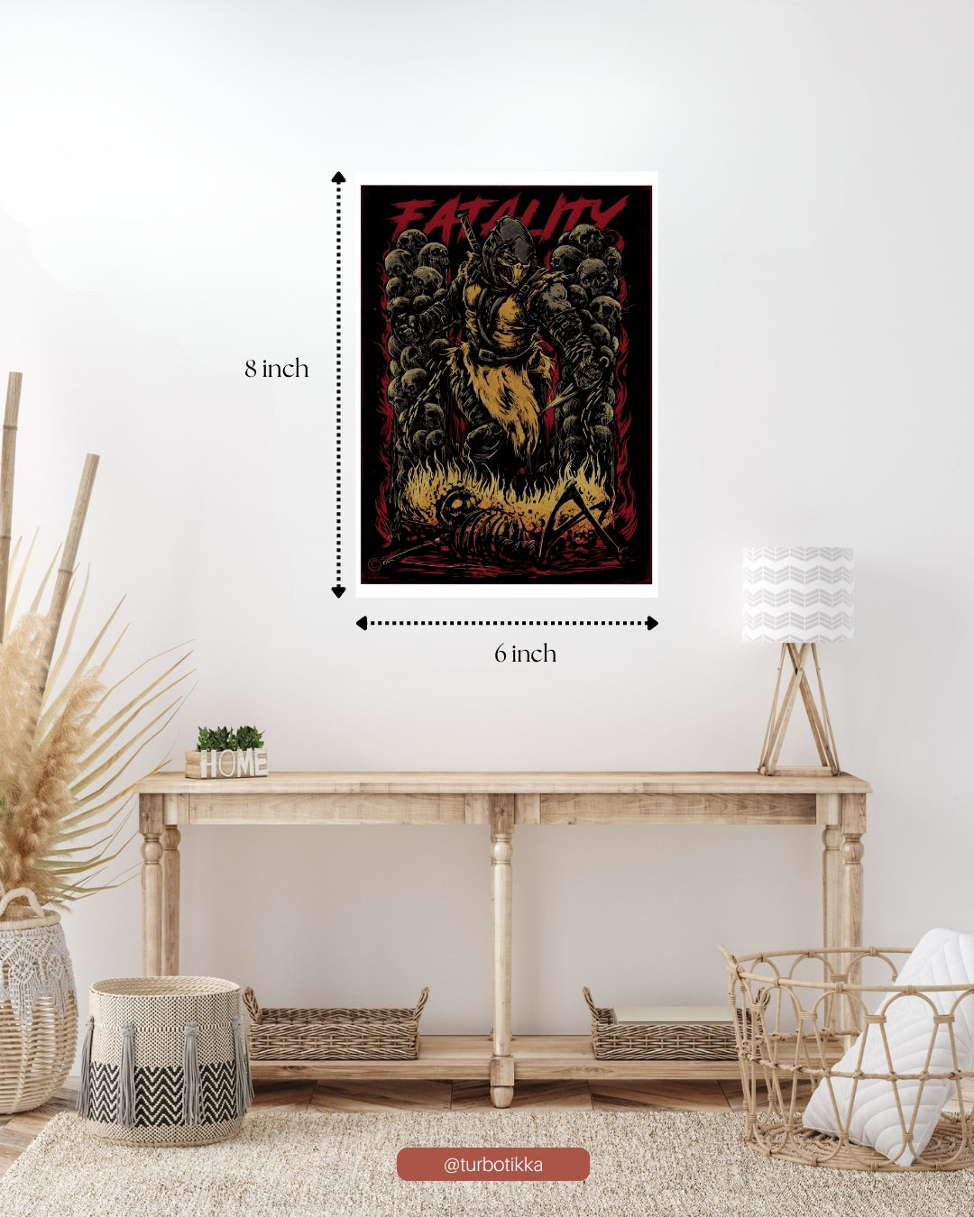 Mortal Kombat Scorpion Fatality - Wall Poster
