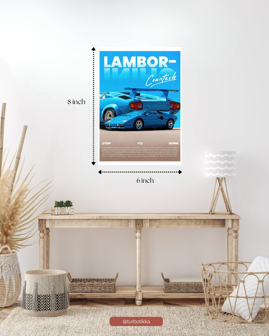 Lamborghini Countach - Wall Poster