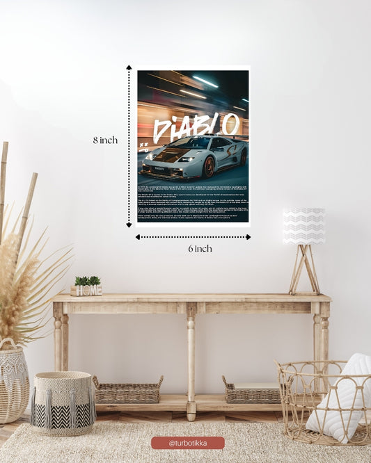 Lamborghini Diablo - Wall Poster