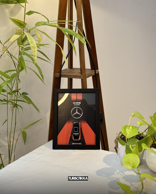 G-Wagon (replica) Orange & Black Framed - Wall Art