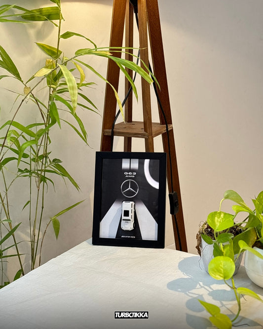 G-Wagon (replica) White Framed - Wall Art