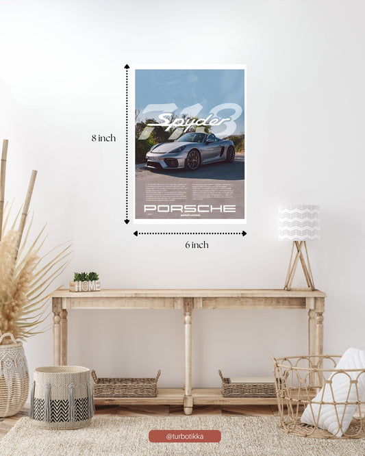 Porsche 718 Spyder - Wall Poster