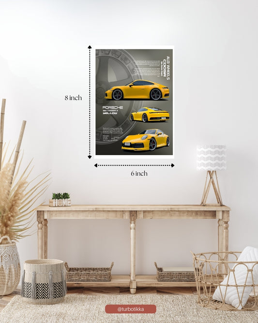 Porsche 992 Carrera S -  Wall Poster