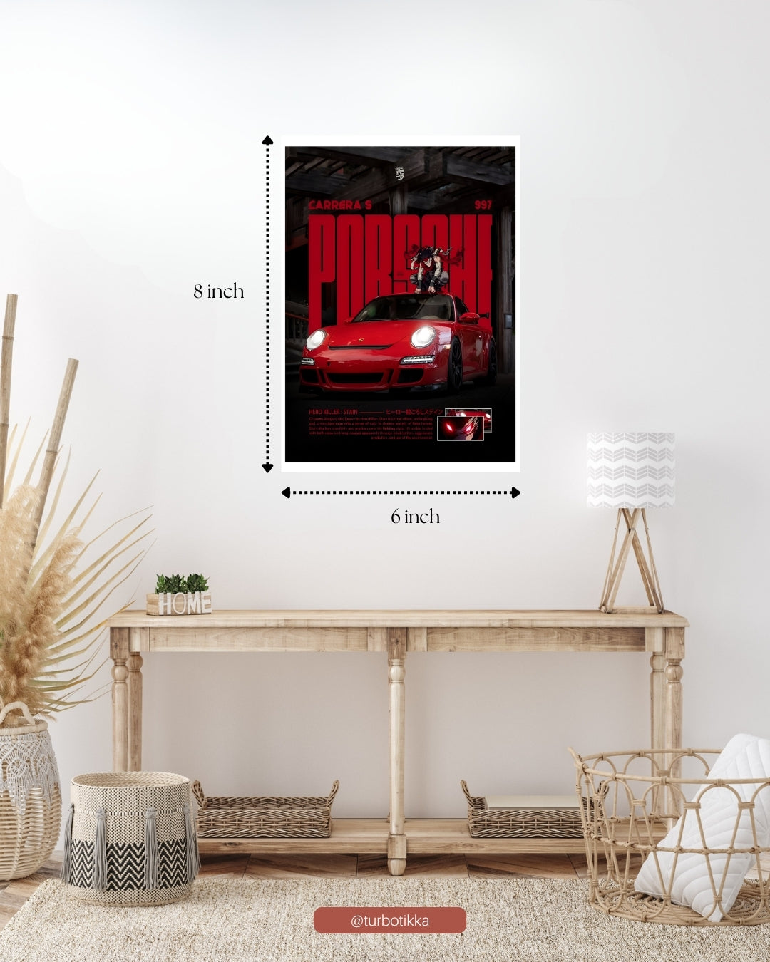 Porsche 997 Carrera S x Hero Killer: Stain - Wall Poster
