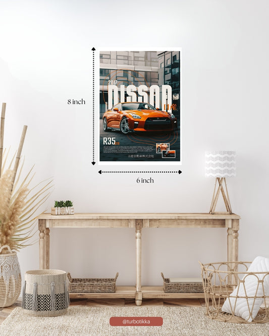 2017 Nissan GTR R35 - Wall Poster