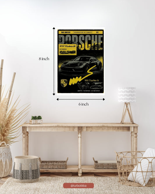 Porsche 911 Turbo S - Wall Poster