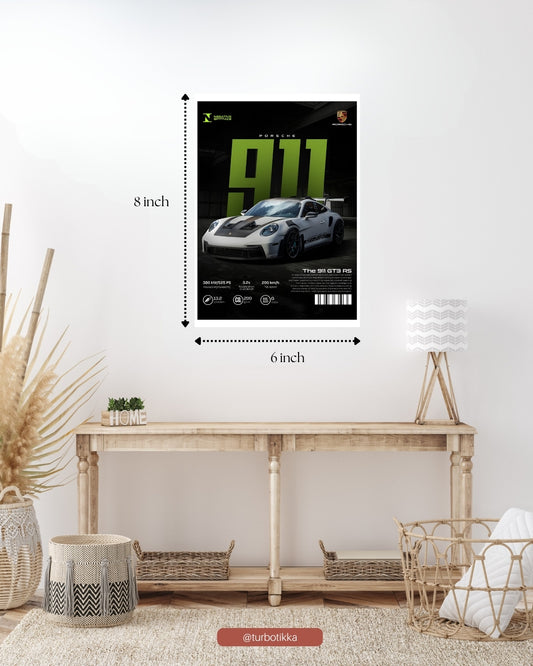 Porsche 911 GT3 RS - Wall Poster