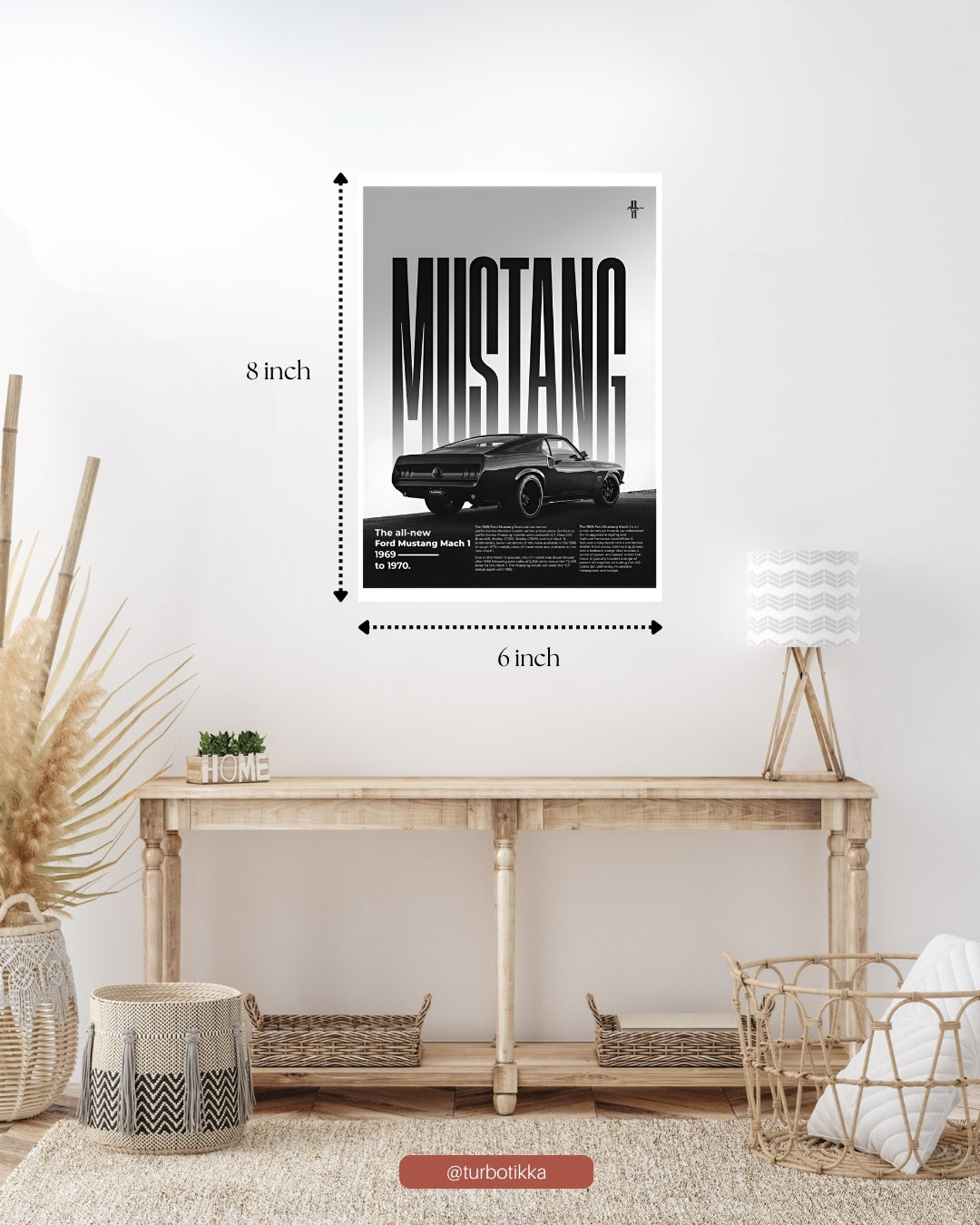 1969 Ford Mustand Mach I - Wall Poster