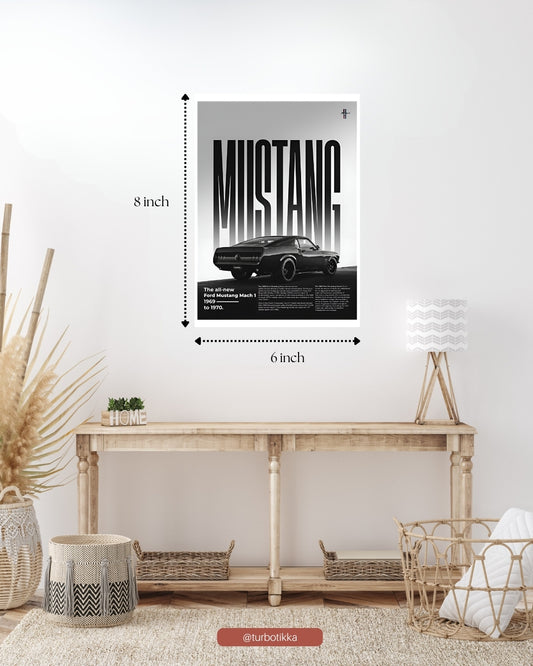 1969 Ford Mustand Mach I - Wall Poster