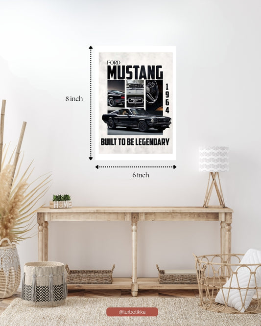 1964 Ford Mustang - Wall Poster