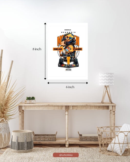 McLaren Formula 1 Oscar Piastri - Wall Poster