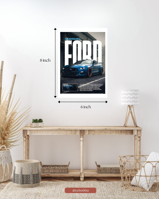 Ford Mustang GT- Wall Poster