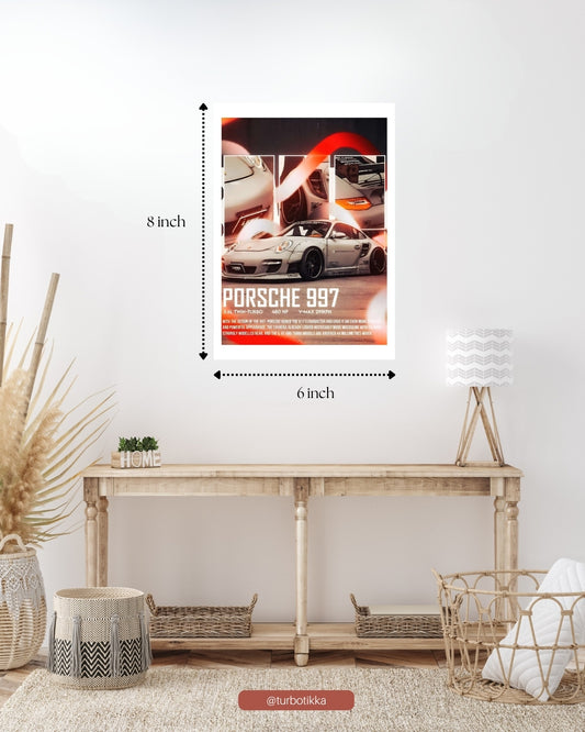 Porsche 997 Carrera - Wall Poster